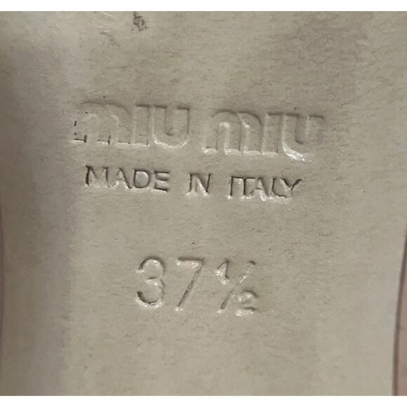 Miu Miu Patent Leather Crystal Embellishments Pumps - Picture 3 of 7